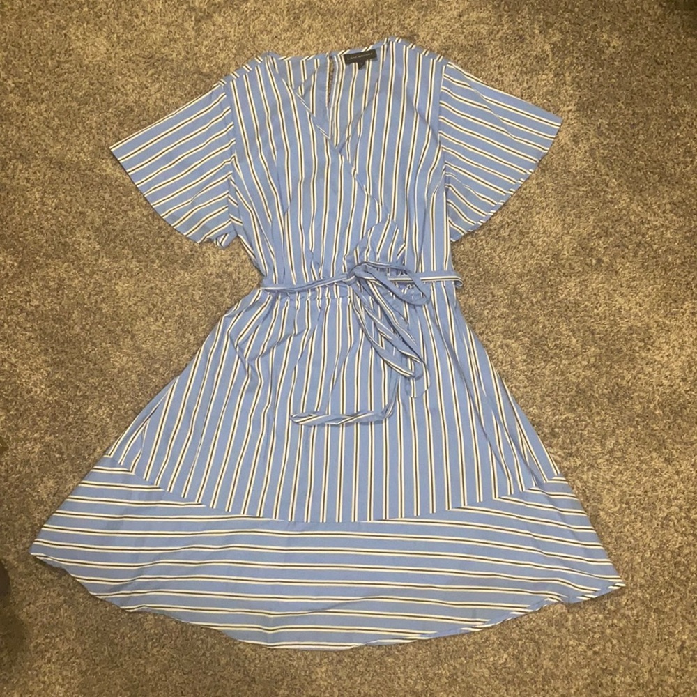 Lane Bryant faux wrap dress